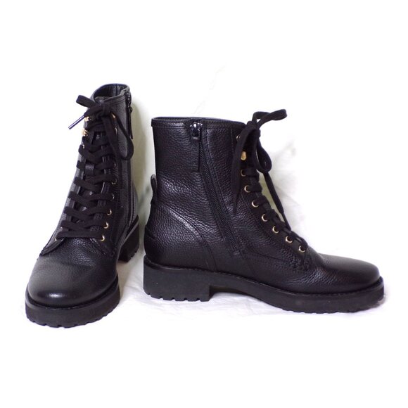 🆕 COLE HAAN Lyndon Ankle Moto Combat Waterproof Boot 7.5 Black - Picture 6 of 11